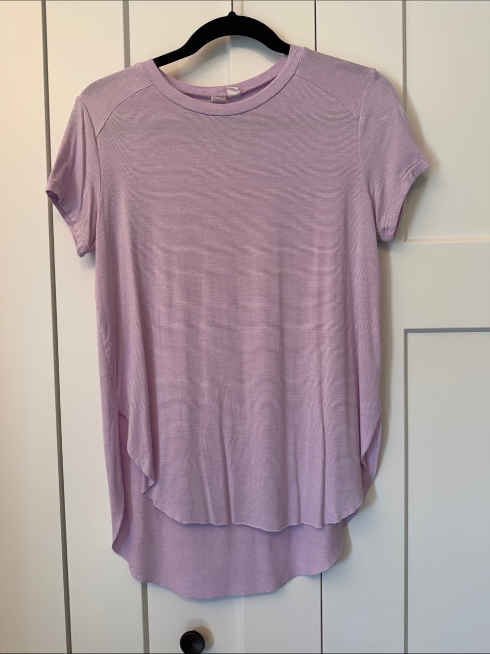 Melrose and Market Light Lavender Short Sleeve Tunic Top